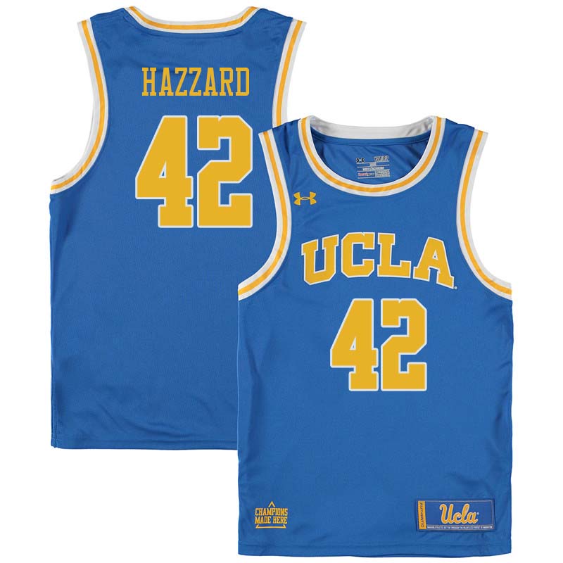 Men #42 Walt Hazzard UCLA Bruins College Basketball Jerseys Sale-Blue